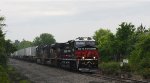 NS 4822 "Thank You To Our Railroaders" leads NS 24X east on the LEHL